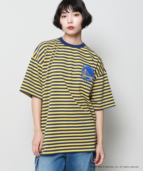 「PBLIM」 半袖Tシャツ「NBAコラボ」 FREE イエロー レディース_画像5