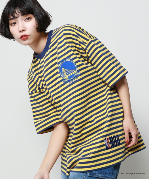 「PBLIM」 半袖Tシャツ「NBAコラボ」 FREE イエロー レディース_画像6