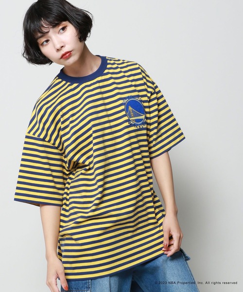 「PBLIM」 半袖Tシャツ「NBAコラボ」 FREE イエロー レディース_画像7