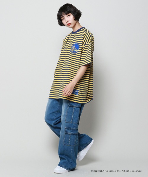 「PBLIM」 半袖Tシャツ「NBAコラボ」 FREE イエロー レディース_画像8