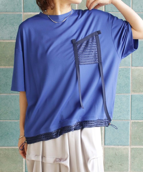 BITTOKO（ビットコ） tシャツ 半袖 メッシュポケットT レディース