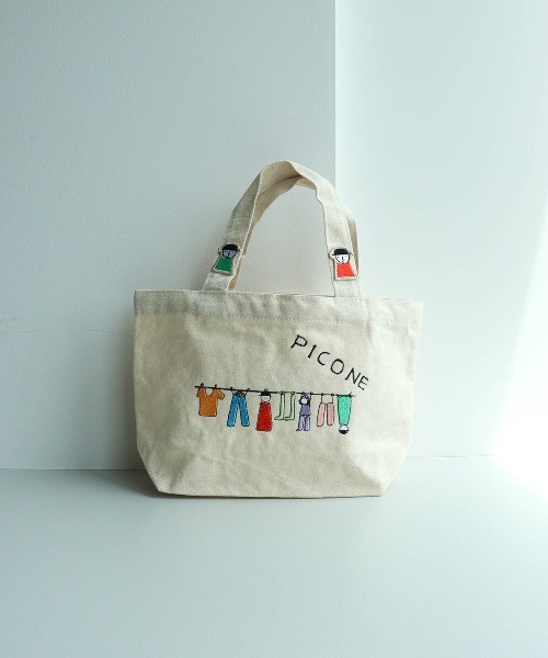 CASA PICONE（カーサピッコーネ） トートバッグ 小さめ ミニ 刺繍