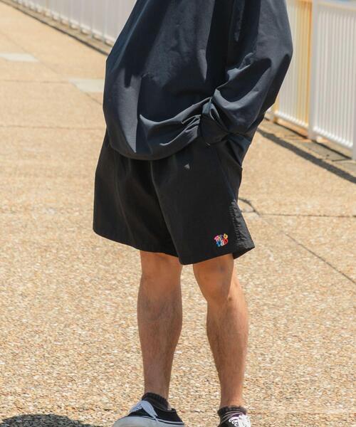 Wide Dad ワイドパンツ パンツ Wide Dad GRAPHIC SHORTS WITH HATCH
