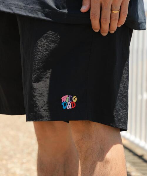 Wide Dad ワイドパンツ パンツ Wide Dad GRAPHIC SHORTS WITH HATCH