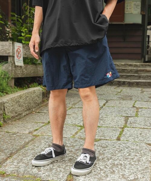 Wide Dad ワイドパンツ パンツ Wide Dad GRAPHIC SHORTS WITH HATCH