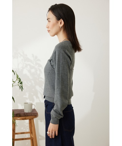 「crie conforto」 キャミソールニット FREE グレー レディース_画像7