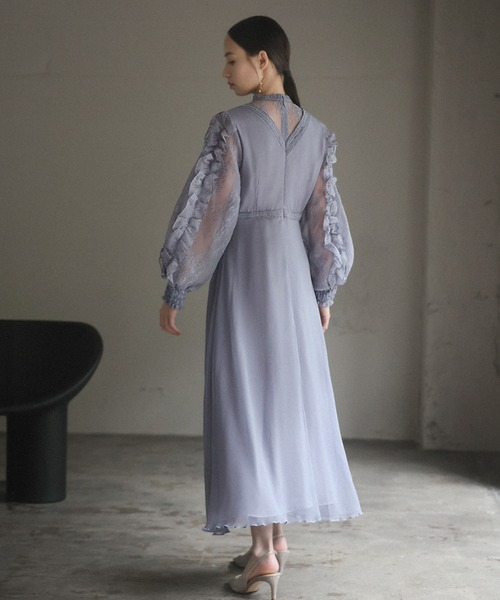 「GIRL」 7分袖ワンピース M グレイッシュベージュ レディース_画像8