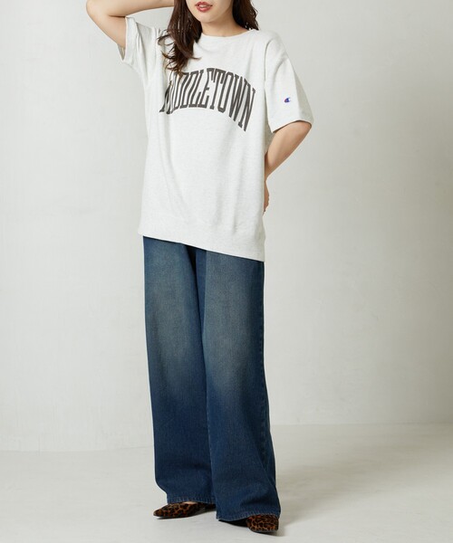 「FREAK'S STORE」 「champion」スウェットカットソー LARGE ナチュラル レディース_画像6