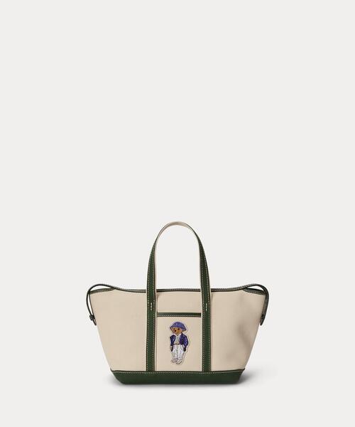 ポロ ラルフローレン ポロベア キャンバス トートバッグ サングラスベア 黒 POLO RALPH LAUREN（ポロ・ラルフローレン） ラルフローレン トート
