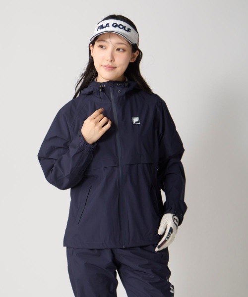 未使用　FILA レディース ゴルフ レインウェア　LLサイズ 紺 FILA GOLF セットアップ 「FILA GOLF:フィラゴルフ」レディースレイン