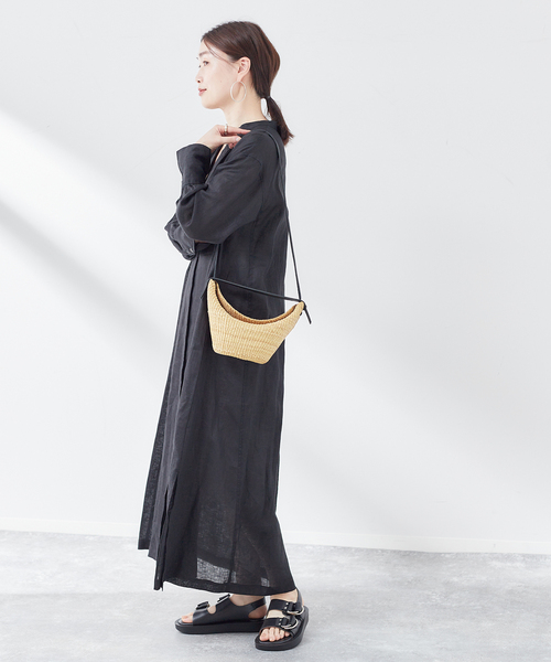 「journal standard L'essage」 長袖ワンピース FREE ブラック レディース_画像2