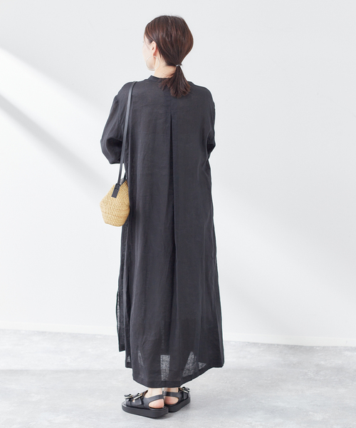 「journal standard L'essage」 長袖ワンピース FREE ブラック レディース_画像8