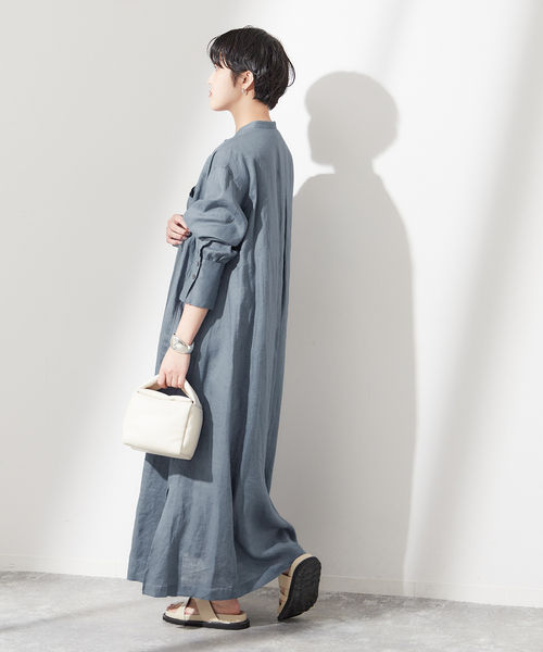 「journal standard L'essage」 長袖ワンピース FREE ブラック レディース_画像9