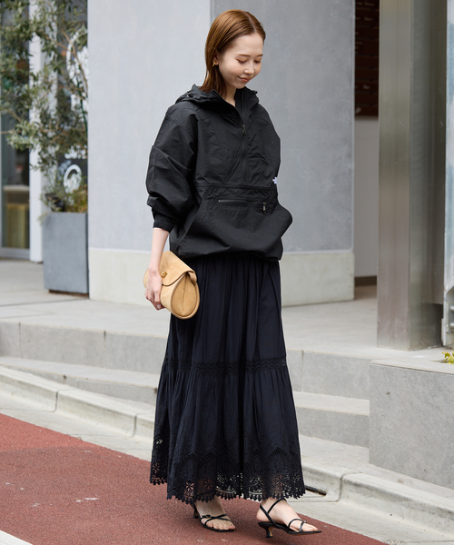 ♦️美品♦️ノースフェイスHYVENTマウンテンパーカー　ブルー×ブラック 女性にも THE NORTH FACE（ザ ノースフェイス） ノースフェイス マウンテン