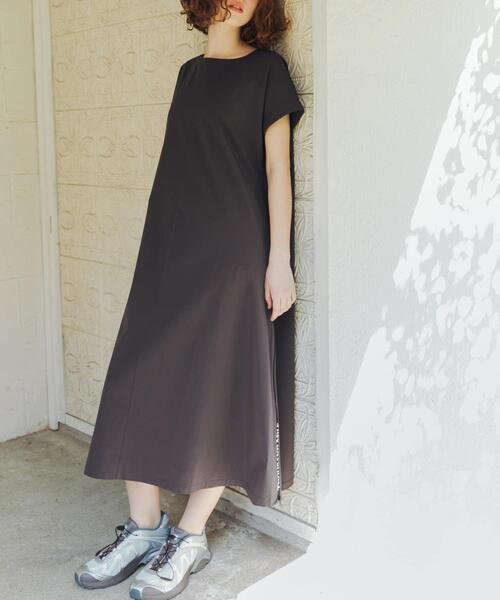 ワンピース 半袖 「吸水速乾/UVカット/イージーケア」「別注」THOUSAND MILE×URBAN RESEARCH FRENCH SLEEVE DRESS