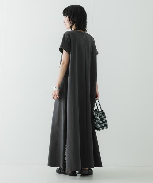 ワンピース 半袖 「吸水速乾/UVカット/イージーケア」「別注」THOUSAND MILE×URBAN RESEARCH FRENCH SLEEVE DRESS