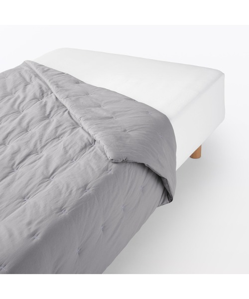 無印良品（MUJI） ベッド 寝具 洗いざらし キルト そのまま使える薄掛