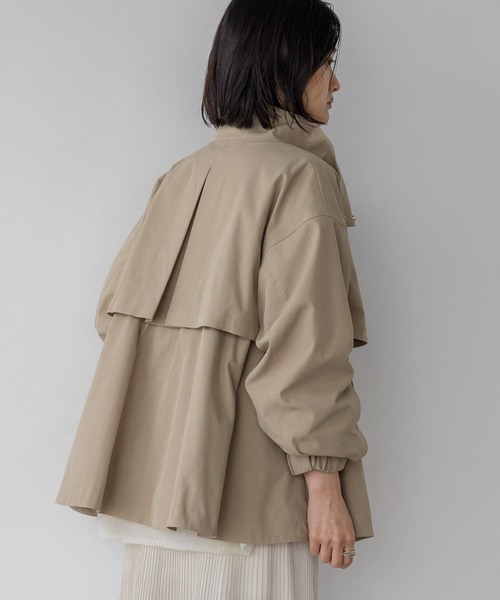 apart by. 【撥水加工付き】スタンドブルゾン　アイボリー A part by（アパートバイ） ブルゾン アウター 「撥水加工」スタンド