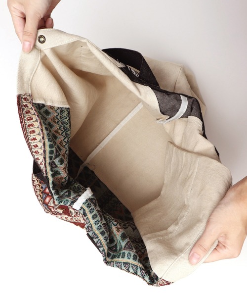 希少【unkown】ネイティブ柄 トートBAG チマヨ サンダーバード チャイハネ トートバッグ 「チャイハネ」ネイティブ柄BIGトート