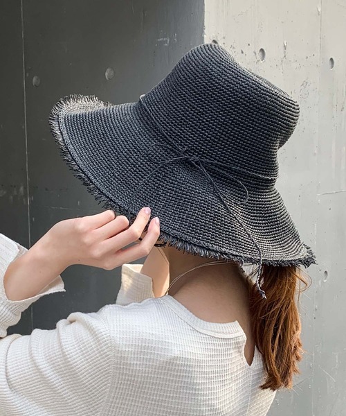 帽子 ハット フリンジ細編みペーパーハット Zozotown Paypayモール店 通販 Paypayモール