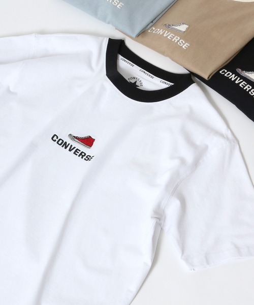 Tシャツ Tシャツ Converse コンバース リンガー ワンポイントロゴ シューズ刺繍 無地t Zozotown Paypayモール店 通販 Paypayモール