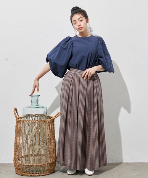 スカート ストライプボリュームスカート :56365748:ZOZOTOWN Yahoo!店