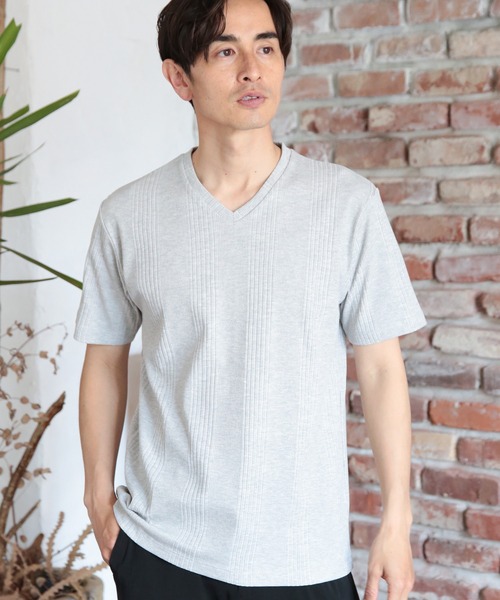 UNION STATION tシャツ ストレッチVネックTシャツ メンズ