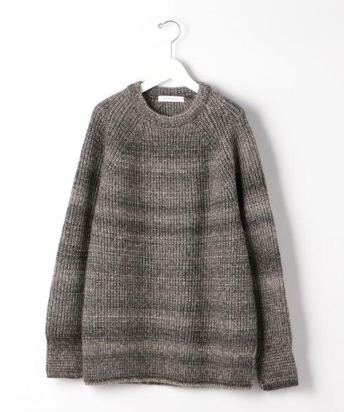 安い高評価 ニット ZOZOTOWN PayPayモール店 - 通販 - PayPayモール <BRACTMENT(ブラクトメント)>アンダイド アルパカコットン カスリ クルーネック ニット 限定セール