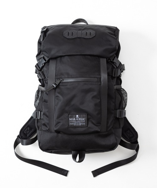 MAKAVELIC デイバック リュック DOUBLE LINE BACKPACK BLACK