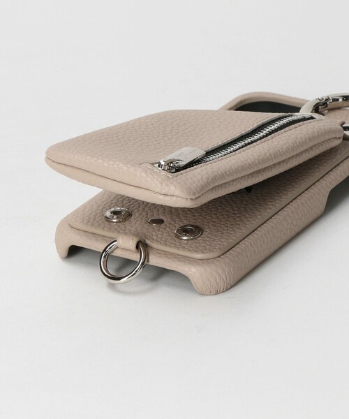 ajew ストラップ付きケース ベージュ ajew スマホケース 「ajew」CADENAS ストラップ iPhone14Pro