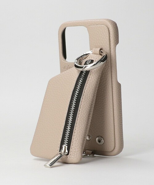 【ajew】ジッパーポケット付きiPhoneケース　※ストラップ付き ajew 当店限定 エジュー cadenas zipphone case shoulder