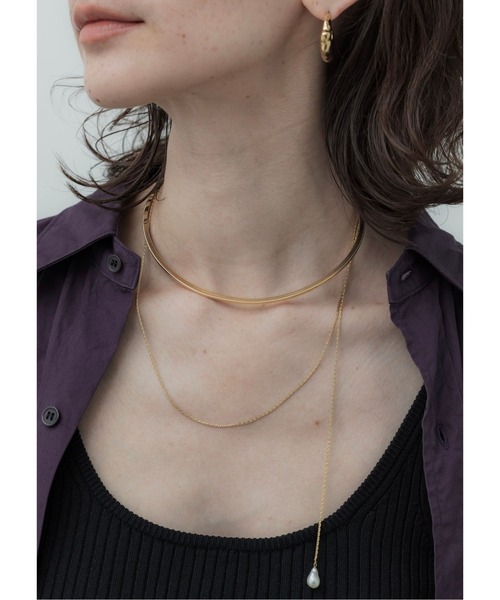 チョーカー 「金属アレルギー対応」Bud multiway pearl choker（マルチ