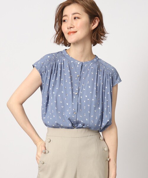SONO 後ろプリーツフレンチスリーブブラウス LEPSIM（レプシィム）の「スソプリーツフレンチスリーブブラウス