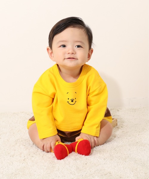 Disney ベビー服 ロンパース ディズニー ぽってり 8545B