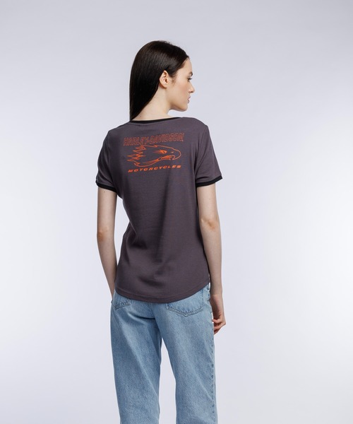 tシャツ Screamin' Eagle(R)リンガーTシャツ レディース Harley Davidson tシャツ Screamin' Eagle(R)リンガーTシャツ