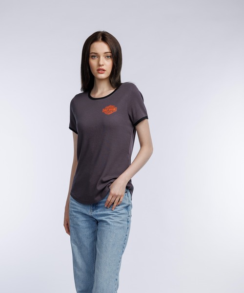 tシャツ Screamin' Eagle(R)リンガーTシャツ レディース Harley Davidson tシャツ Screamin' Eagle(R)リンガーTシャツ