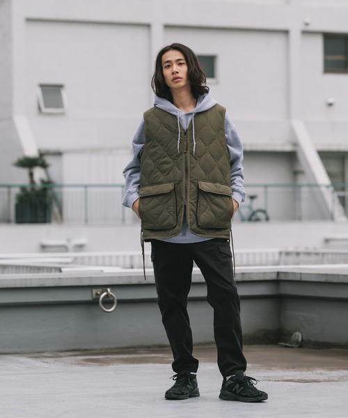 TAION ダウンベスト ベスト TAION/タイオン MILITARY W-ZIP LACE