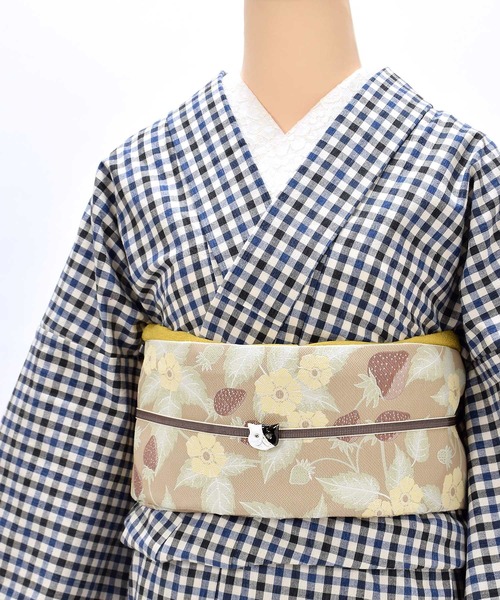 うに子さま専用品◆画像の帯+お任せ帯留めつき KIMONOMACHI 帯留め 単品 猫の帯留め 日本製 洒落小物 着物