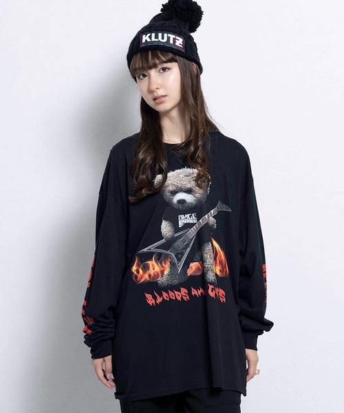 MILKBOY tシャツ ROCK BEAR L.S. Tシャツ メンズ レディース MILKBOY tシャツ ROCK BEAR L.S. Tシャツ メンズ レディース