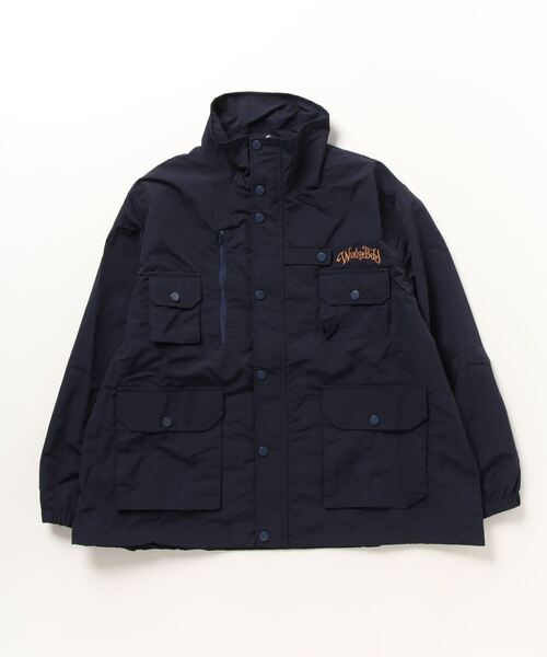 Wudge boy ブラック ナイロンジャケット ワッジボーイ WudgeBoy（ワッジボーイ） ジャケット ブルゾン mulch pocket nylon