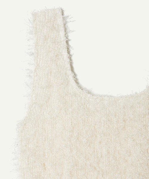 タンクトップ ノースリーブ Pleats Fringe Tank Top レディース leinwande タンクトップ ノースリーブ Pleats Fringe Tank Top