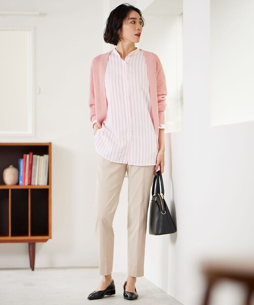 ブラウス シャツ 「洗える」SOMELOSテンセルバンドカラー シャツ レディース 自由区 ブラウス シャツ 「洗える」SOMELOSテンセルバンドカラー