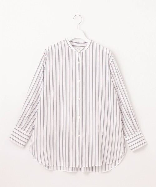 ブラウス シャツ 「洗える」SOMELOSテンセルバンドカラー シャツ レディース 自由区 ブラウス シャツ 「洗える」SOMELOSテンセルバンドカラー