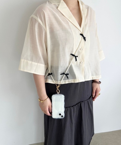 Me%（ミィパーセント） 「ストラップシート付き」リボンモバイル