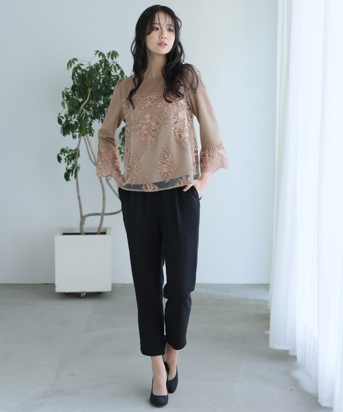 PourVous パンツドレス パンツスーツ パーティー 結婚式＆タイト