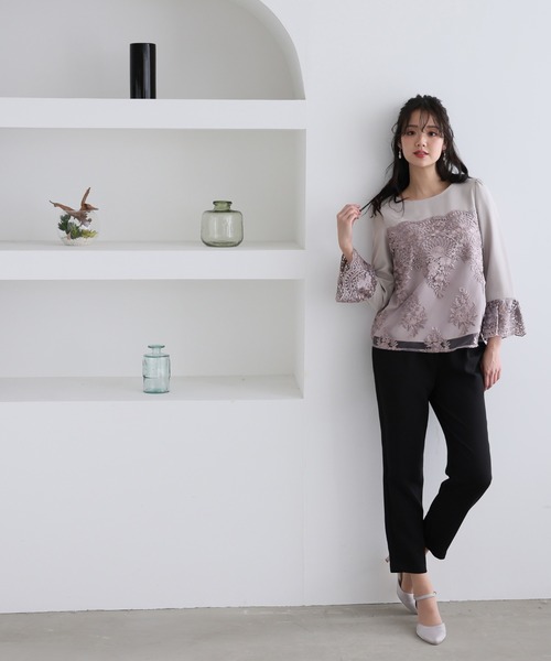 PourVous パンツドレス パンツスーツ パーティー 結婚式＆タイト