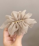 ヘアクリップ シフォンバレッタ レディースヘア...の詳細画像3
