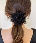 ヘアクリップ シフォンバレッタ レディースヘア...の詳細画像5