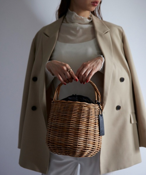 The Bagmati ハンドバッグ 「BAGMATI」ARULOG ラタンカゴ