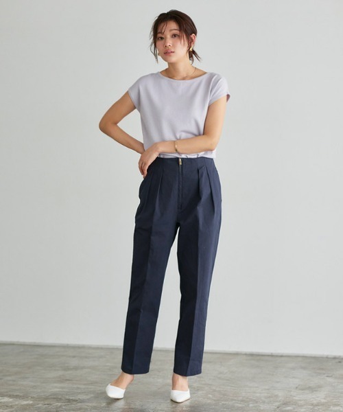 パンツ　その2 Pierrot パンツ 2タックツイルパンツ レディース : ZOZOTOWN